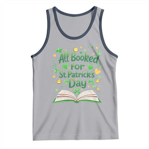 All Booked For St Patricks Day Tank Top Irish Bookworm Gift TS12 Athletic Heather Navy Print Your Wear