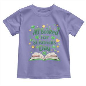 All Booked For St Patricks Day Toddler T Shirt Irish Bookworm Gift TS12 Violet Print Your Wear