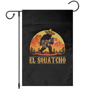 Funny El Squatcho Cinco De Mayo Fiesta Gift Garden Flag TS12 Black Print Your Wear