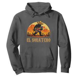 Funny El Squatcho Cinco De Mayo Fiesta Gift Hoodie TS12 Dark Heather Print Your Wear