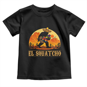 Funny El Squatcho Cinco De Mayo Fiesta Gift Toddler T Shirt TS12 Black Print Your Wear