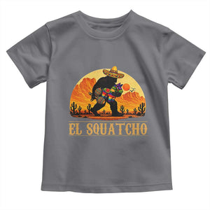 Funny El Squatcho Cinco De Mayo Fiesta Gift Toddler T Shirt TS12 Charcoal Print Your Wear