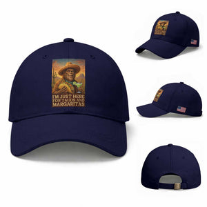 Funny El Squatcho Cinco De Mayo Baseball Cap Just Here For Tacos And Margaritas TS12 Baseball Cap Universal Fit Dark Blue Print Your Wear