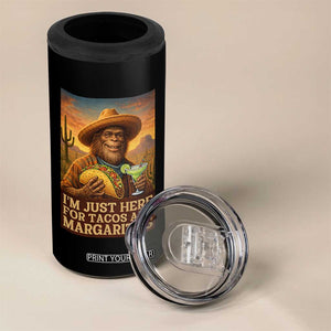 Funny El Squatcho Cinco De Mayo 4 in 1 Can Cooler Tumbler Just Here For Tacos And Margaritas TS12 Print Your Wear
