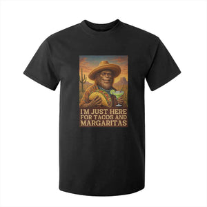 Funny El Squatcho Cinco De Mayo T Shirt For Kid Just Here For Tacos And Margaritas TS12 Black Print Your Wear