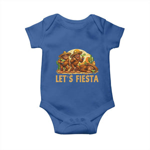 Funny Drunk Bigfoot Cinco De Mayo Baby Onesie Lets Fiesta Party Gift TS12 Royal Blue Print Your Wear