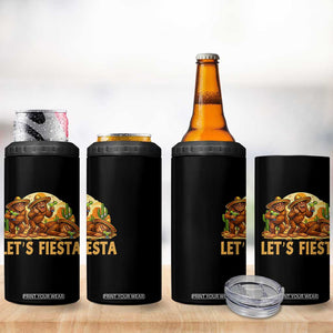 Funny Drunk Bigfoot Cinco De Mayo 4 in 1 Can Cooler Tumbler Lets Fiesta Party Gift TS12 Print Your Wear