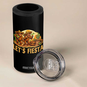 Funny Drunk Bigfoot Cinco De Mayo 4 in 1 Can Cooler Tumbler Lets Fiesta Party Gift TS12 Print Your Wear