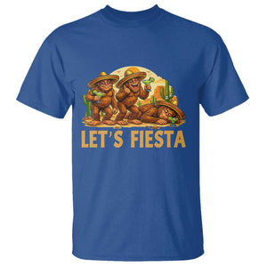 Funny Drunk Bigfoot Cinco De Mayo T Shirt Lets Fiesta Party Gift TS12 Royal Blue Print Your Wear