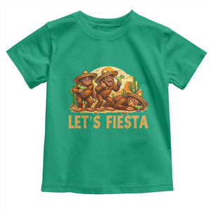 Funny Drunk Bigfoot Cinco De Mayo Toddler T Shirt Lets Fiesta Party Gift TS12 Irish Green Print Your Wear
