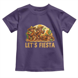 Funny Drunk Bigfoot Cinco De Mayo Toddler T Shirt Lets Fiesta Party Gift TS12 Purple Print Your Wear