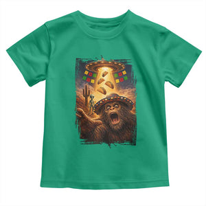 Funny Bigfoot Alien Selfie Toddler T Shirt Cinco De Mayo Party Gift TS12 Irish Green Print Your Wear