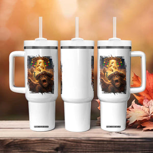 Funny Bigfoot Alien Selfie Tumbler With Handle Cinco De Mayo Party Gift TS12 Print Your Wear