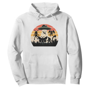 Retro Sunset Cryptid Squad Hoodie Cryptid Lover Gift TS12 White Print Your Wear