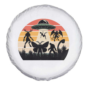 Retro Sunset Cryptid Squad Spare Tire Cover Cryptid Lover Gift TS12 Print Your Wear