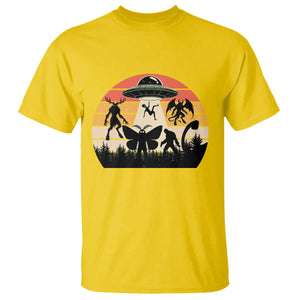 Retro Sunset Cryptid Squad T Shirt Cryptid Lover Gift TS12 Daisy Print Your Wear