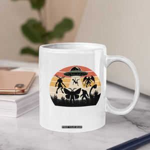 Retro Sunset Cryptid Squad Coffee Mug Cryptid Lover Gift TS12 Print Your Wear