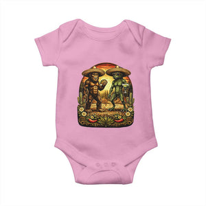 Funny Bigfoot Chupacabra Cinco De Mayo Baby Onesie Cryptid Lover Gift TS12 Light Pink Print Your Wear