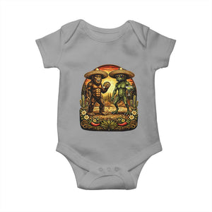 Funny Bigfoot Chupacabra Cinco De Mayo Baby Onesie Cryptid Lover Gift TS12 Sport Gray Print Your Wear