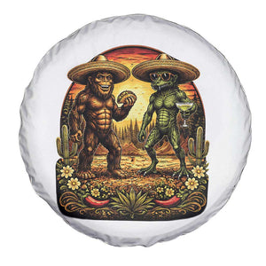 Funny Bigfoot Chupacabra Cinco De Mayo Spare Tire Cover Cryptid Lover Gift TS12 Print Your Wear