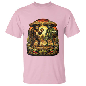 Funny Bigfoot Chupacabra Cinco De Mayo T Shirt Cryptid Lover Gift TS12 Light Pink Print Your Wear