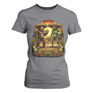 Funny Bigfoot Chupacabra Cinco De Mayo T Shirt For Women Cryptid Lover Gift TS12 Charcoal Print Your Wear