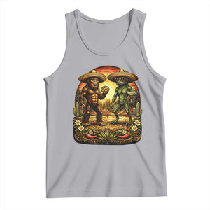 Funny Bigfoot Chupacabra Cinco De Mayo Tank Top Cryptid Lover Gift TS12 Athletic Heather Print Your Wear
