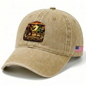 Funny Bigfoot Chupacabra Cinco De Mayo Washed Cotton Baseball Cap Cryptid Lover Gift TS12 Print Your Wear