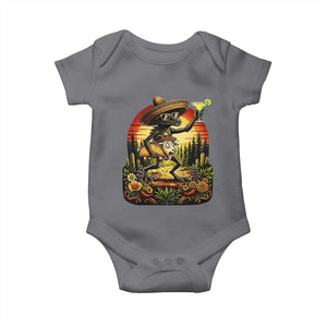 Funny Chupacabra Goat Taco Lover Baby Onesie Cinco De Mayo Party Gift TS12 Charcoal Print Your Wear