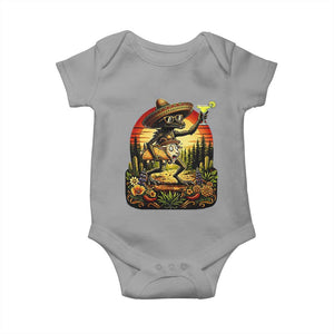 Funny Chupacabra Goat Taco Lover Baby Onesie Cinco De Mayo Party Gift TS12 Sport Gray Print Your Wear