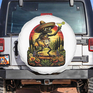 Funny Chupacabra Goat Taco Lover Spare Tire Cover Cinco De Mayo Party Gift TS12 No hole White Print Your Wear