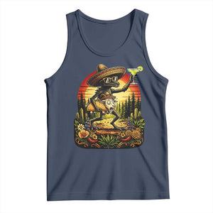 Funny Chupacabra Goat Taco Lover Tank Top Cinco De Mayo Party Gift TS12 Navy Print Your Wear
