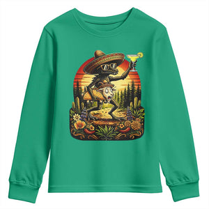 Funny Chupacabra Goat Taco Lover Youth Sweatshirt Cinco De Mayo Party Gift TS12 Irish Green Print Your Wear
