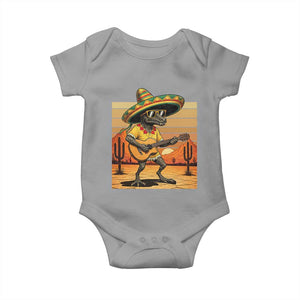 Funny Cinco De Mayo Chupacabra Baby Onesie Guitar Fiesta Gift TS12 Sport Gray Print Your Wear
