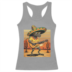 Funny Cinco De Mayo Chupacabra Racerback Tank Top Guitar Fiesta Gift TS12 Sport Gray Print Your Wear