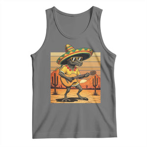 Funny Cinco De Mayo Chupacabra Tank Top Guitar Fiesta Gift TS12 Black Heather Print Your Wear