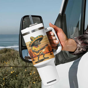 Funny Cinco De Mayo Chupacabra Tumbler With Handle Guitar Fiesta Gift TS12 Print Your Wear