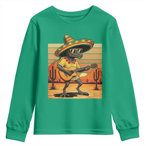 Funny Cinco De Mayo Chupacabra Youth Sweatshirt Guitar Fiesta Gift TS12 Irish Green Print Your Wear