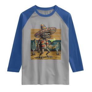 Funny Chupacabra Fiesta Raglan Shirt Cinco De Mayo Gift TS12 Sport Gray Royal Print Your Wear