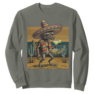 Funny Chupacabra Fiesta Sweatshirt Cinco De Mayo Gift TS12 Military Green Print Your Wear