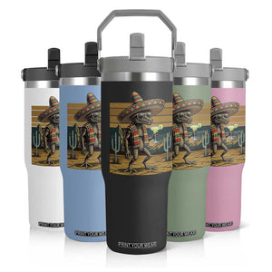 Funny Chupacabra Fiesta Flip Straw Tumbler Cinco De Mayo Gift TS12 Print Your Wear
