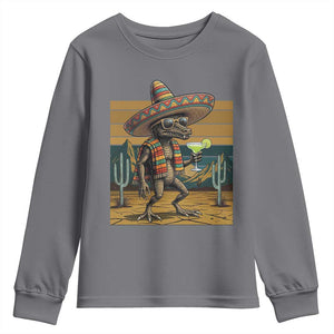 Funny Chupacabra Fiesta Youth Sweatshirt Cinco De Mayo Gift TS12 Charcoal Print Your Wear