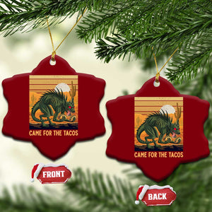 Funny Chupacabra Taco Lover Ceramic Ornament Came For The Tacos TS12 Print Your Wear