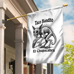 Funny Chupacabra Taco Bandito Garden Flag Gift For Mexican Food Fan TS12 Print Your Wear