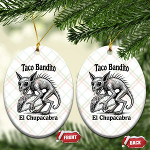 Funny Chupacabra Taco Bandito Ceramic Ornament Gift For Mexican Food Fan TS12 Print Your Wear