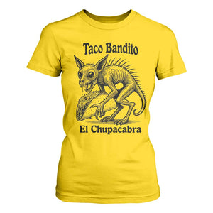 Funny Chupacabra Taco Bandito T Shirt For Women Gift For Mexican Food Fan TS12 Daisy Print Your Wear