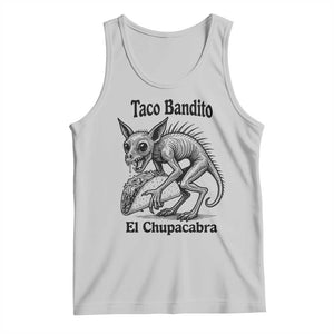 Funny Chupacabra Taco Bandito Tank Top Gift For Mexican Food Fan TS12 Ash Print Your Wear