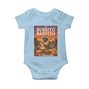 Funny El Chupacabra Burrito Bandito Baby Onesie Cinco De Mayo Gift TS12 Light Blue Print Your Wear
