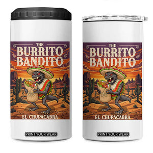 Funny El Chupacabra Burrito Bandito 4 in 1 Can Cooler Tumbler Cinco De Mayo Gift TS12 One Size: 16 oz White Print Your Wear