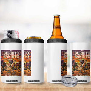 Funny El Chupacabra Burrito Bandito 4 in 1 Can Cooler Tumbler Cinco De Mayo Gift TS12 Print Your Wear